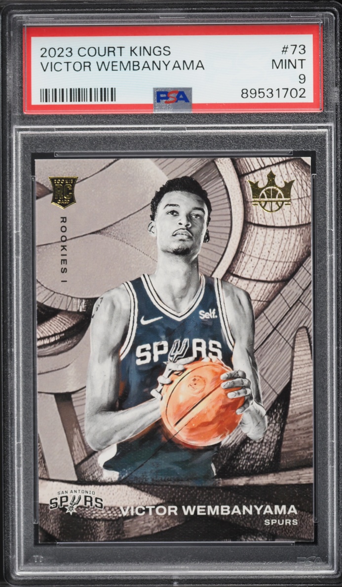 2023 Panini Court Kings Victor Wembanyama ROOKIE #73 PSA 9 MINT