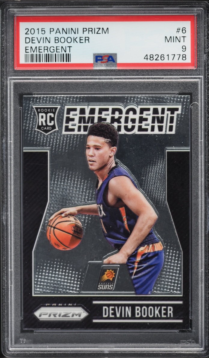 2015 Panini Prizm Emergent Devin Booker ROOKIE #6 PSA 9 MINT