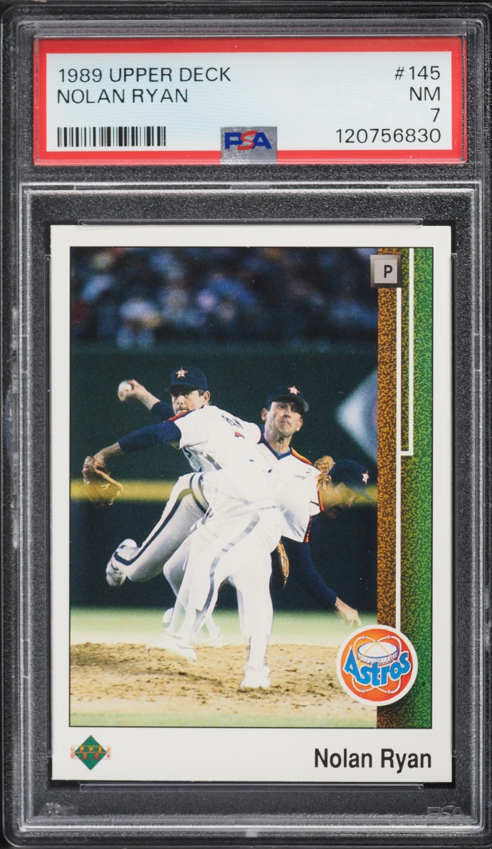 1989 Upper Deck Nolan Ryan #145 PSA 7 NRMT