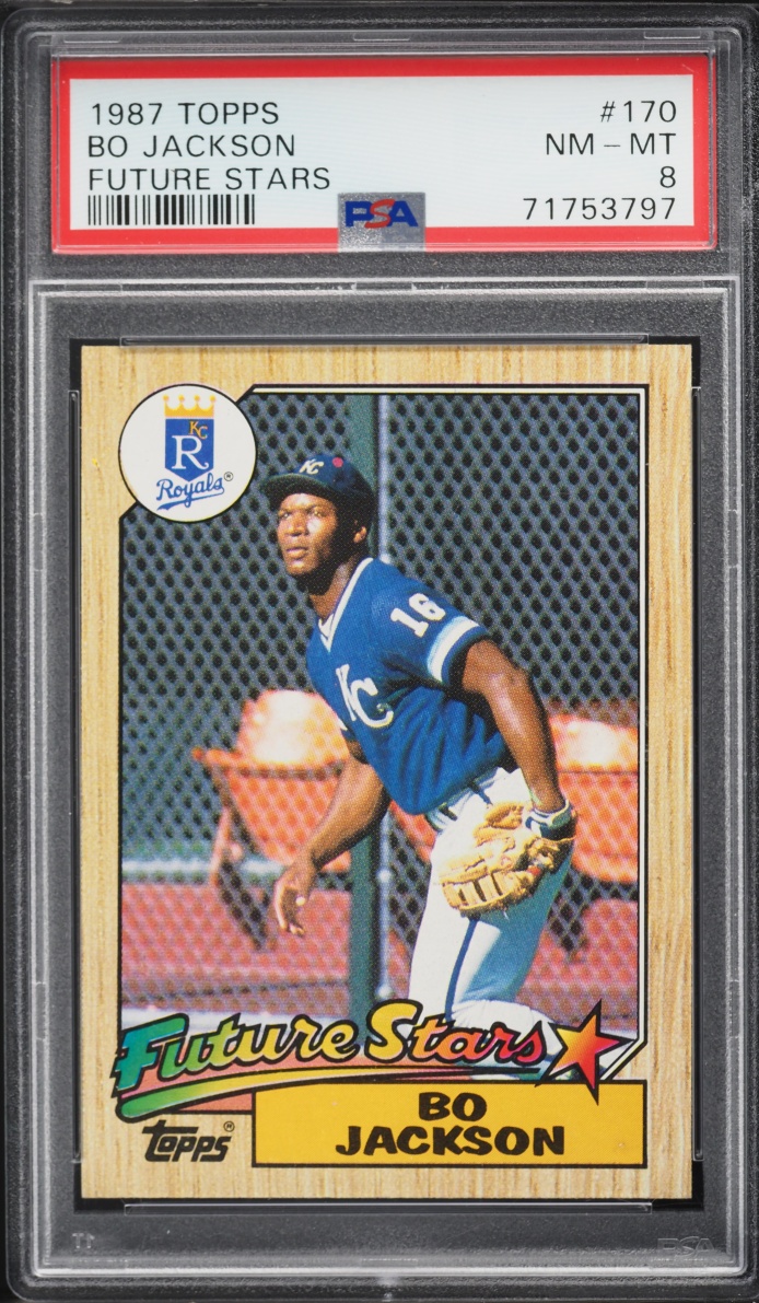 1987 Topps Future Stars Bo Jackson ROOKIE #170 PSA 8 NM-MT