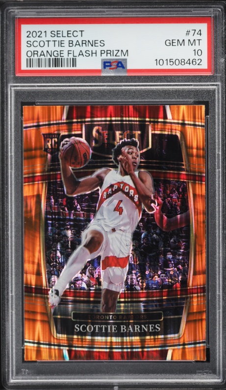 2021 Panini Prizm Sensational Mojo Scottie Barnes ROOKIE AUTO DNA