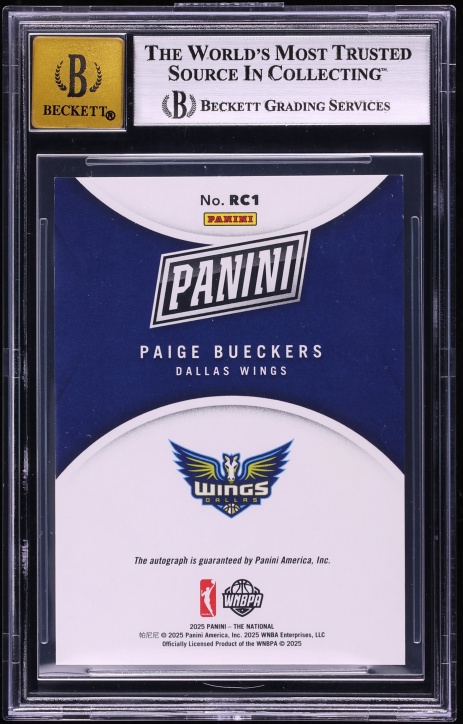 2025 Panini NSCC Feasability Silver Pack VIP Paige Bueckers ROOKIE AUTO 10/10 #RC1 BGS 8.5
