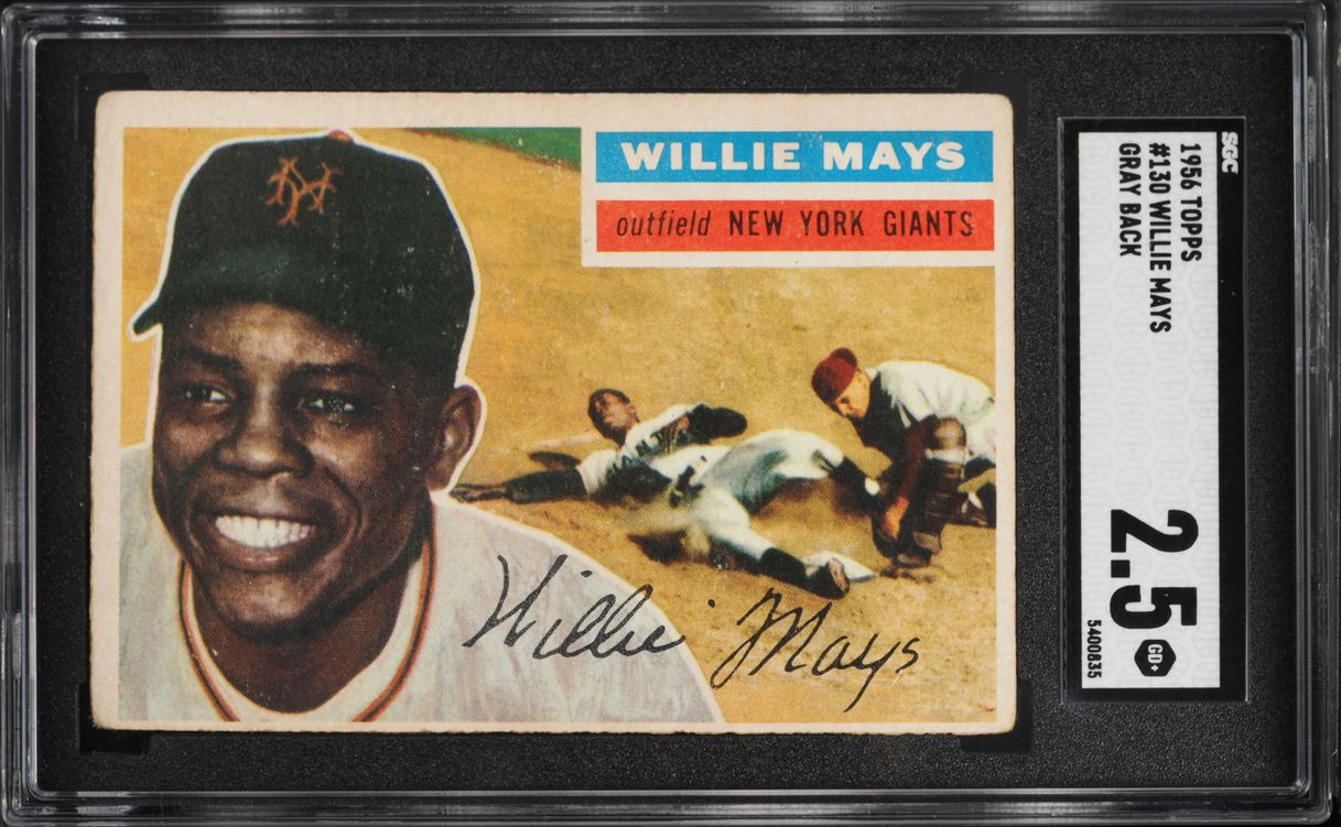 1956 Topps Willie Mays #130 SGC 2.5 GD+