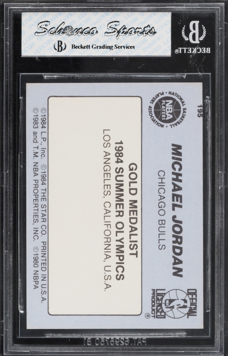 1984 Star Basketball Michael Jordan ROOKIE #195 BGS 6 EXMT