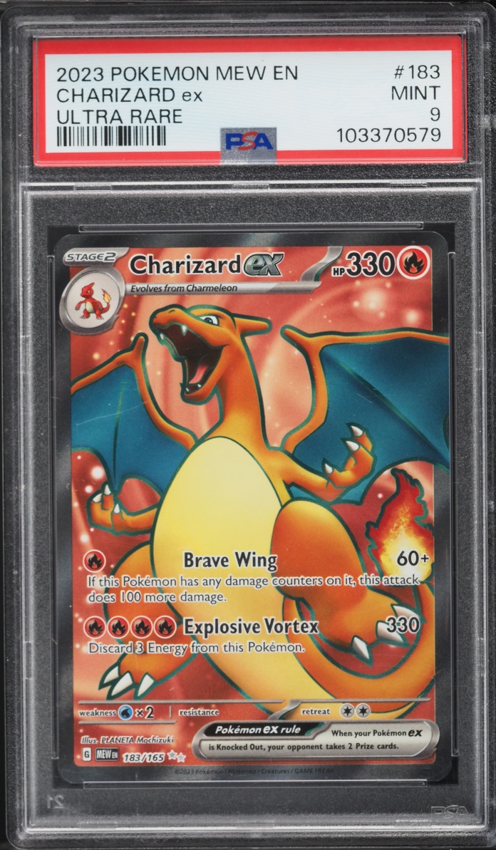 2023 Pokemon Scarlet & Violet 151 Full Art Charizard EX #183 PSA 9 MINT