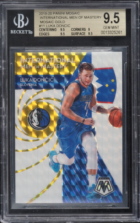 2019 Panini Prizm Red Ice Luka Doncic #75 PSA 9 MINT on Fanatics
