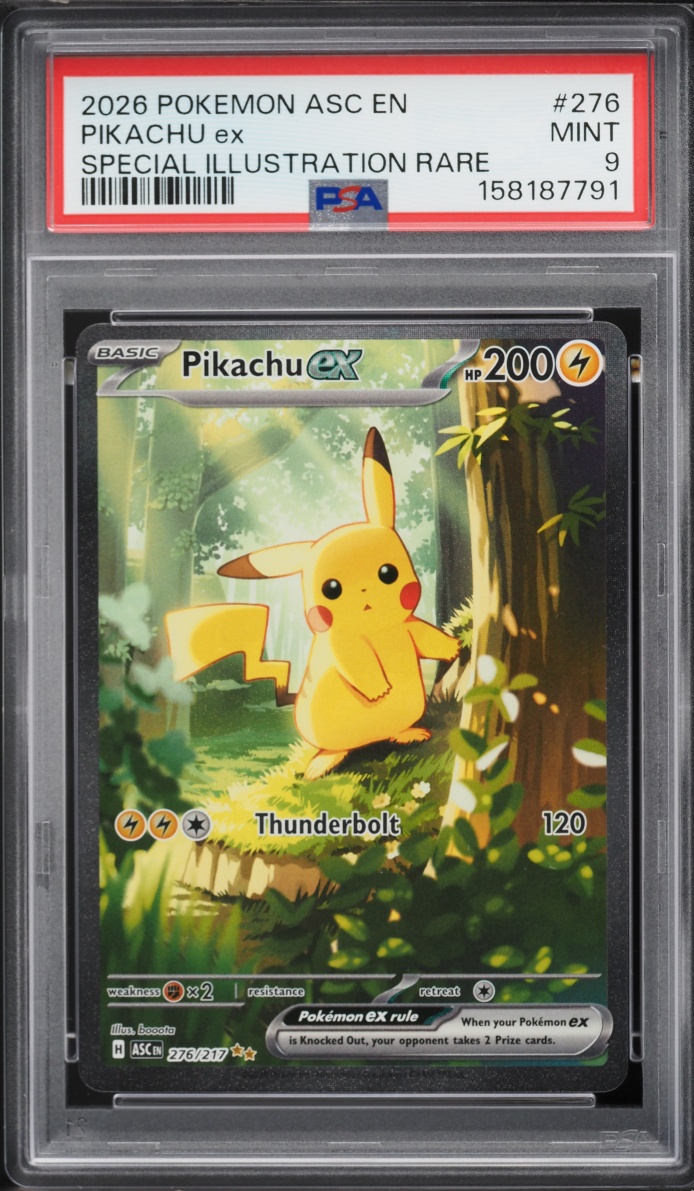 2026 Pokemon Scarlet & Violet Ascended Heroes SIR Pikachu ex #276 PSA 9 MINT
