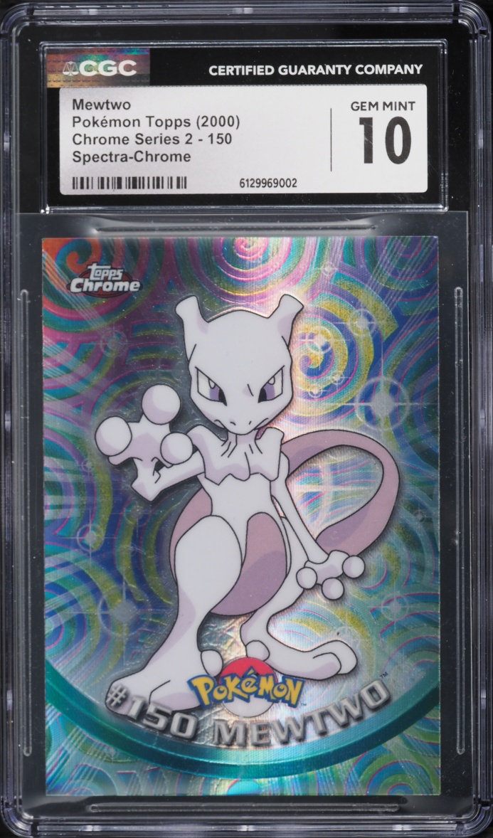 2000 Pokemon Topps Chrome Series 2 Spectra-Chrome Mewtwo #150 CGC 10 GEM MINT