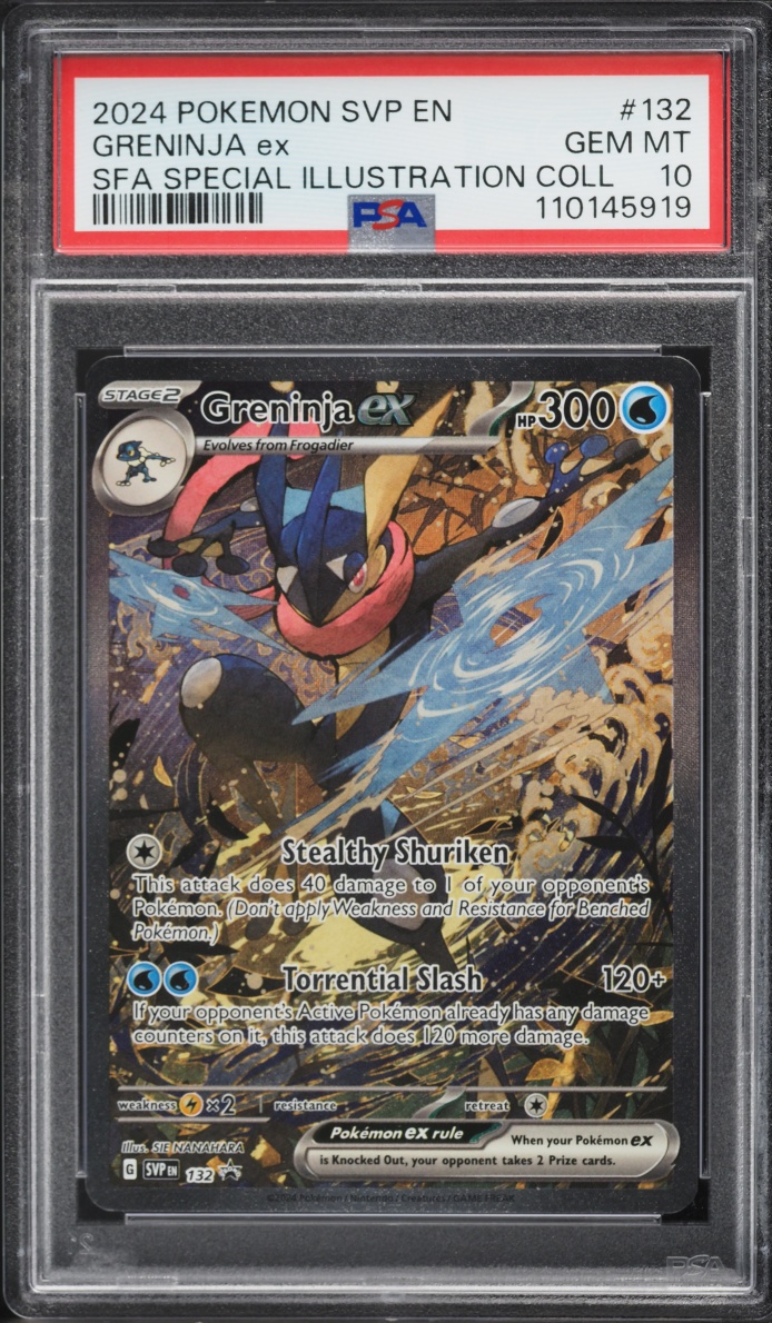 2024 Pokemon SV Promo Special Illustration Collection Alt Art Greninja EX #132 PSA 10 GEM MINT