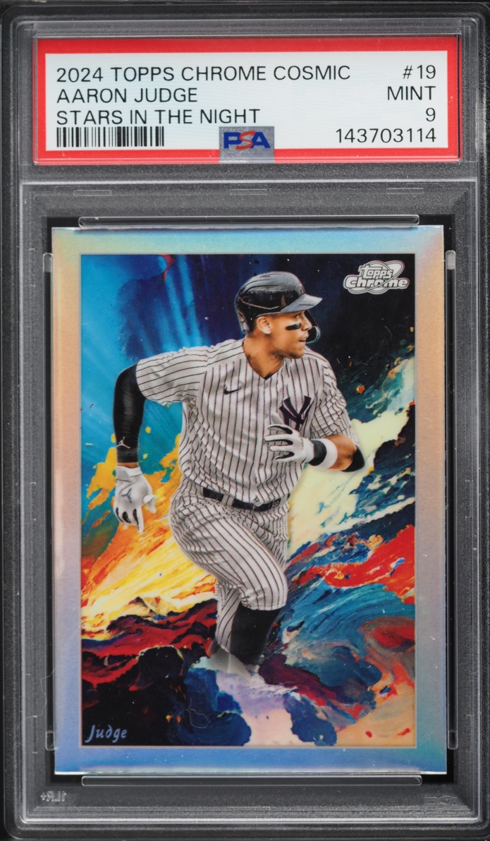 2024 Topps Cosmic Chrome Stars In The Night Aaron Judge #19 PSA 9 MINT