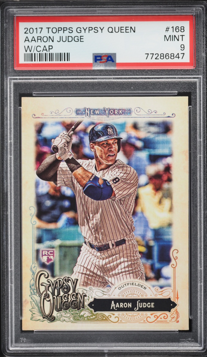 2017 Topps Gypsy Queen w/ Cap Aaron Judge ROOKIE #168 PSA 9 MINT