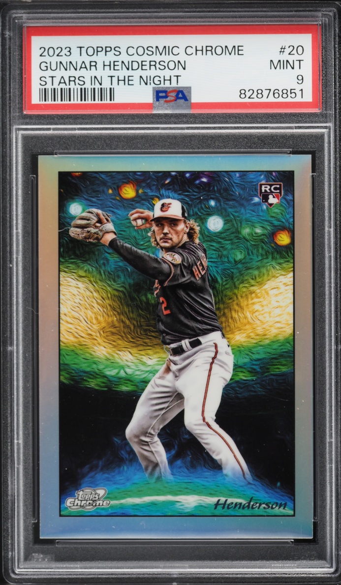 2023 Topps Cosmic Chrome Stars In The Night Gunnar Henderson ROOKIE #20 PSA 9 MINT