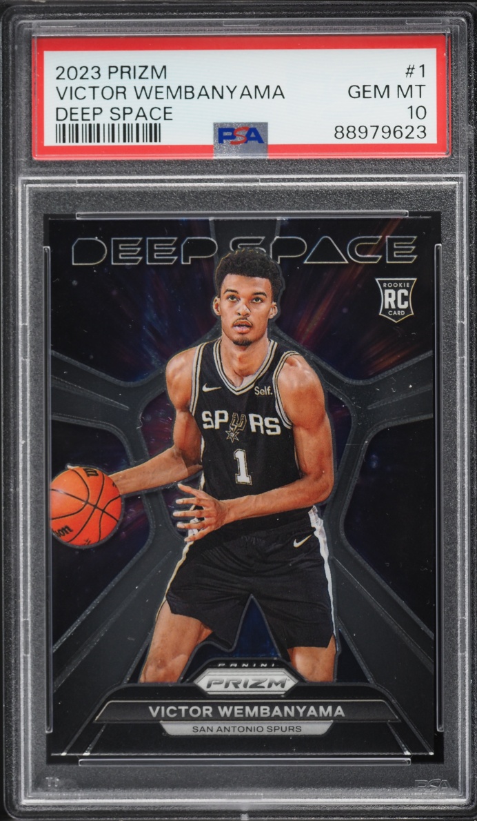 2023 Panini Prizm Deep Space Victor Wembanyama ROOKIE #1 PSA 10 GEM MINT