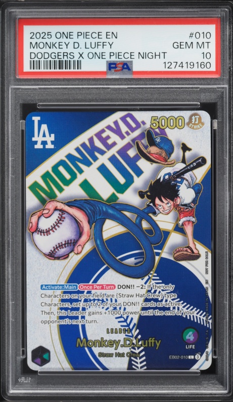 2025 One Piece Japanese Promo Monkey D. Luffy #P-106 PSA 10 GEM