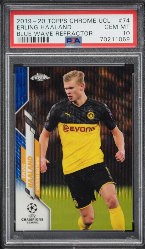 2024 Topps Chrome UEFA Club Competitions Soccer Brush Erling