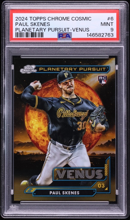 2024 Topps Chrome Cosmic Planetary Pursuit Venus Paul Skenes ROOKIE #6 PSA 9 MINT