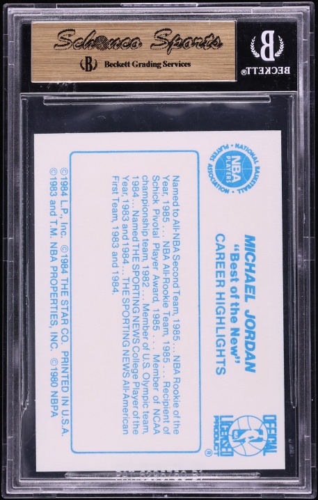 1986 Star Best Of The New Old Michael Jordan ROOKIE #2 BGS 9.5 GEM MINT