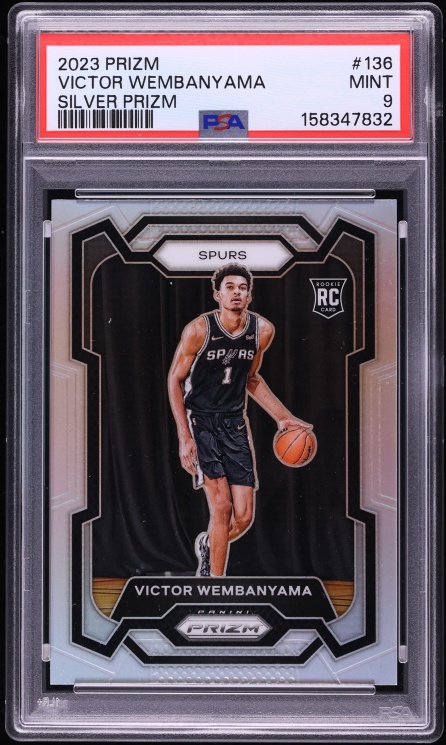 2023 Panini Prizm Silver Victor Wembanyama ROOKIE #136 PSA 9 MINT