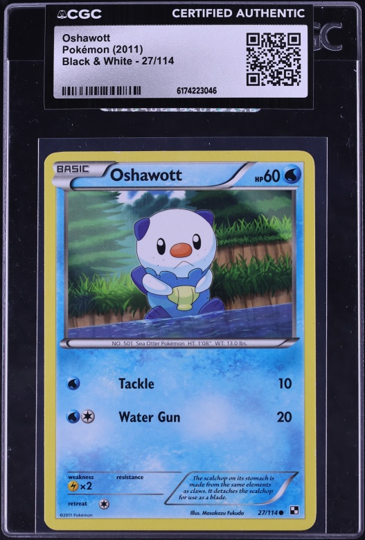 oshawott pokemon card mcdonalds TCG: McDonald's holofoil pattern or surface detail) Oshawott Holo - McDonald's Collection
