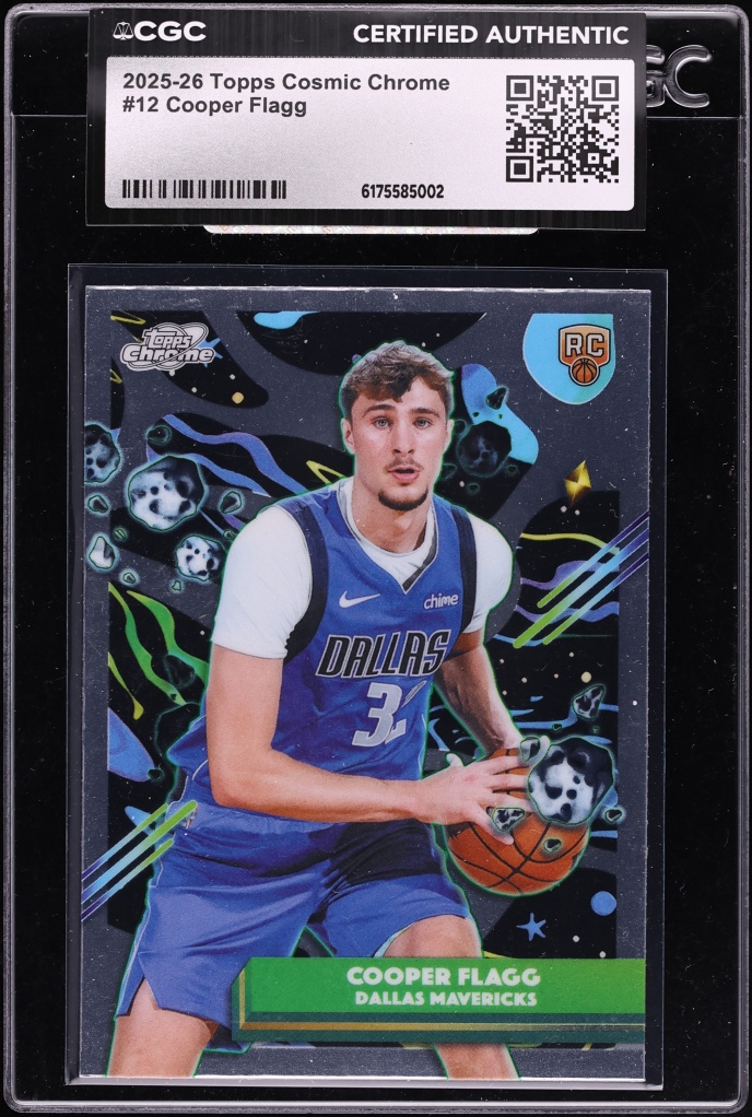 2025 Topps Chrome Cosmic Cooper Flagg ROOKIE #12 CGC AUTH