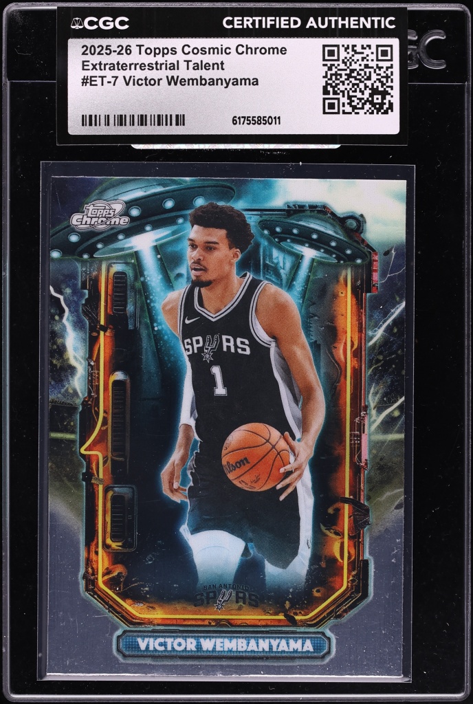 2025 Topps Chrome Cosmic Extraterrestrial Talent Victor Wembanyama #ET-7 CGC AUTH