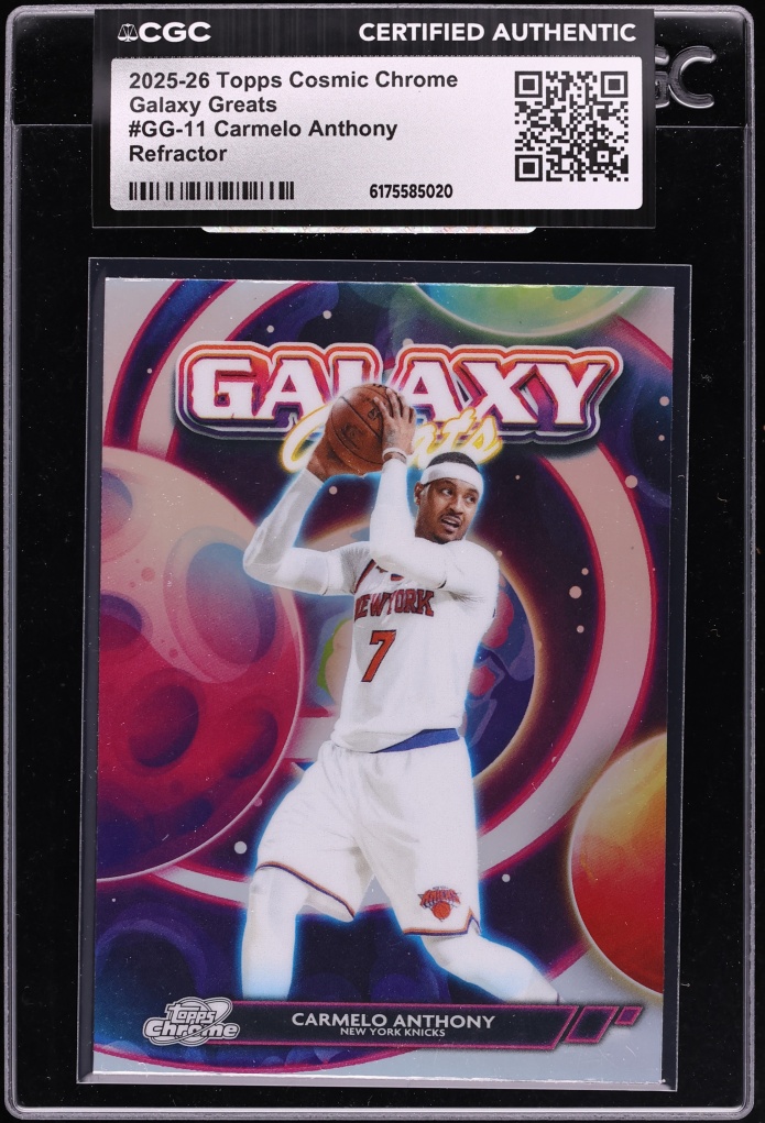 2025 Topps Chrome Cosmic Galaxy Greats Refractor Carmelo Anthony #GG-11 CGC AUTH