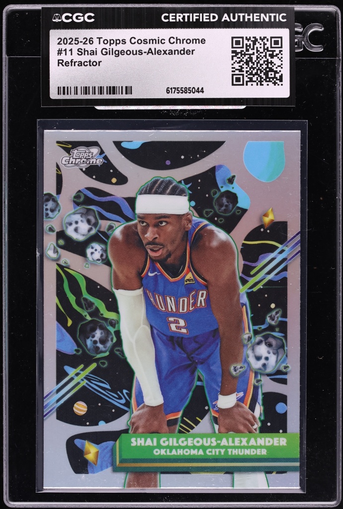 2025 Topps Chrome Cosmic Refractor Shai Gilgeous-Alexander #11 CGC AUTH