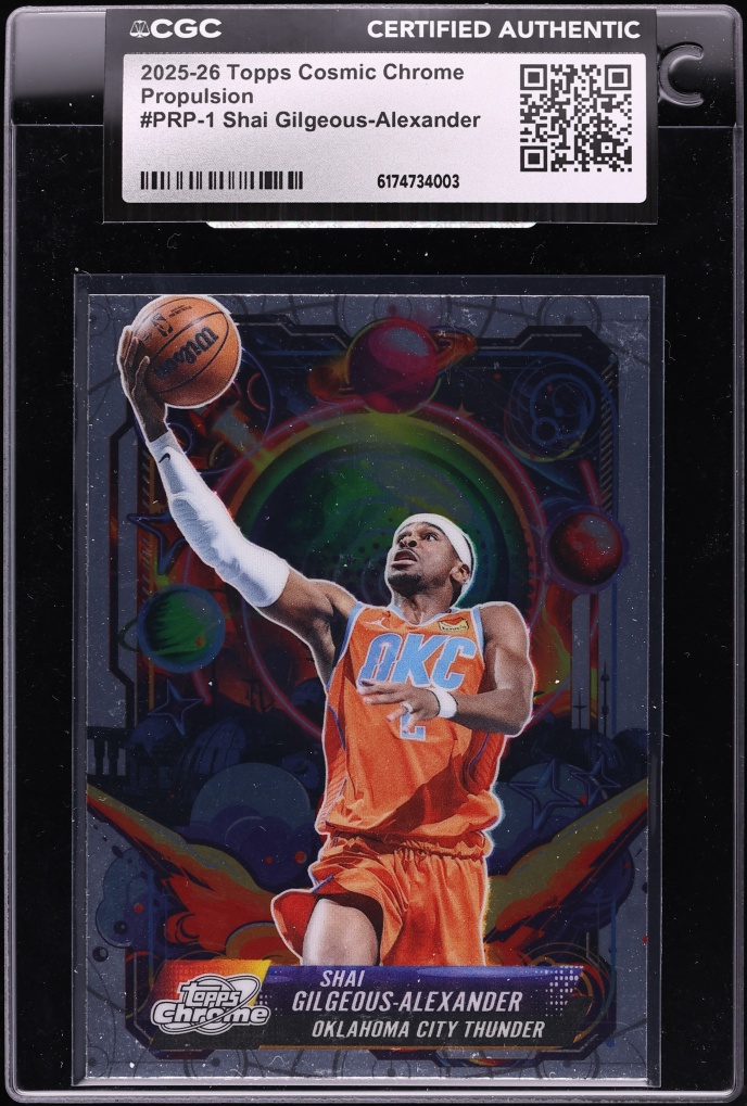 2025 Topps Chrome Cosmic Propulsion Shai Gilgeous-Alexander #PRP-1 CGC AUTH