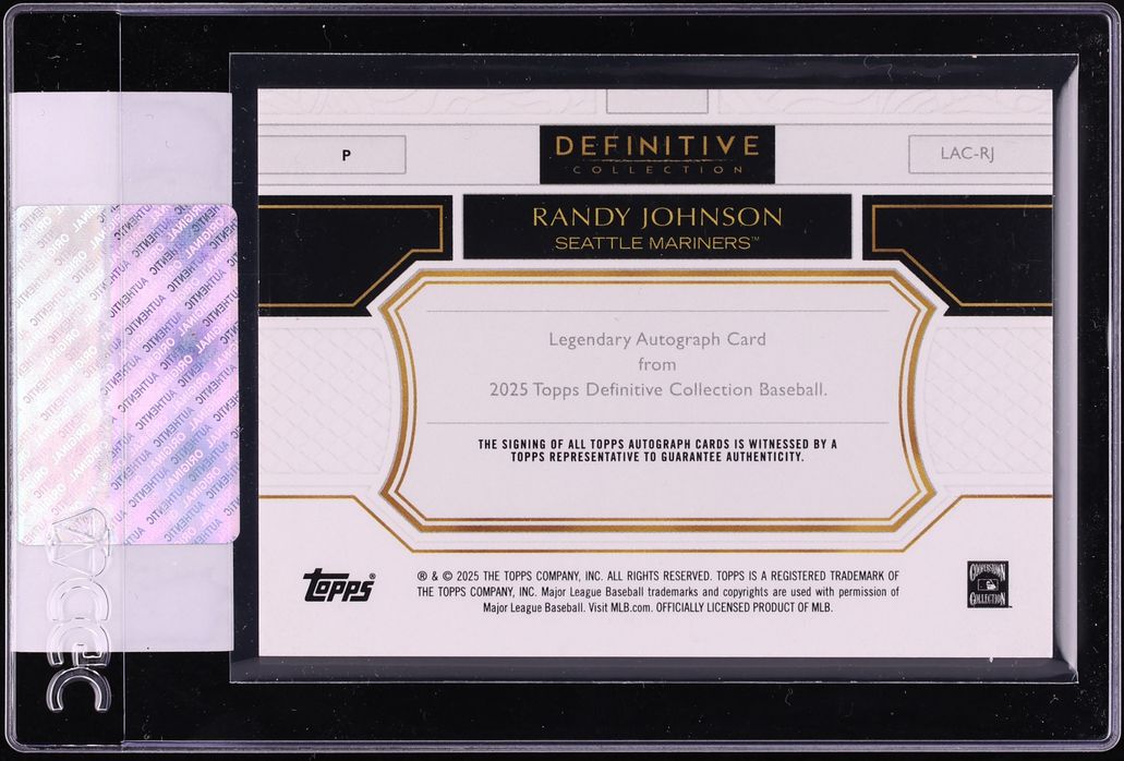 2025 Topps Definitive Collection Legendary Black Randy Johnson AUTO /10 #LAC-RJ CGC AUTH
