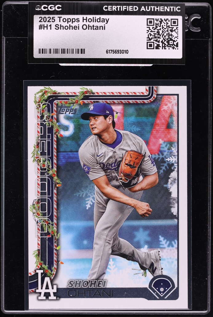 2025 Topps Holiday Shohei Ohtani #H1 CGC AUTH