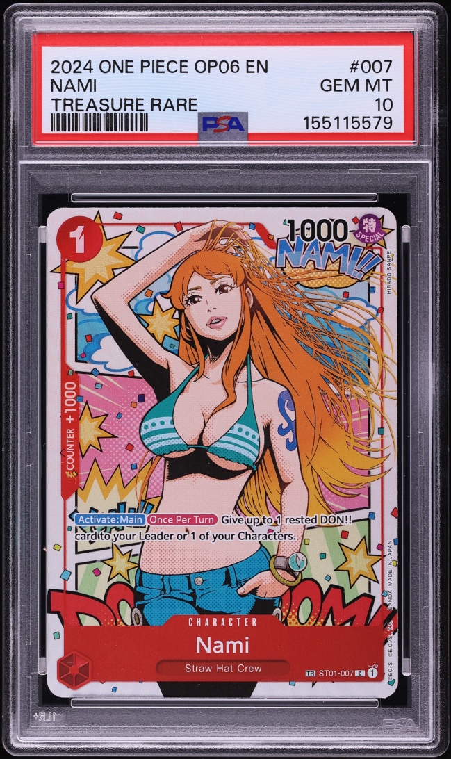 2024 One Piece Wings Of The Captain TR Nami #ST01-007 PSA 10 GEM MINT