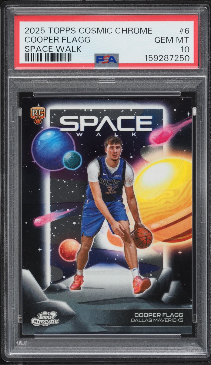2025 Topps Chrome Cosmic Space Walk Cooper Flagg ROOKIE #SW-6 PSA 10 GEM MINT