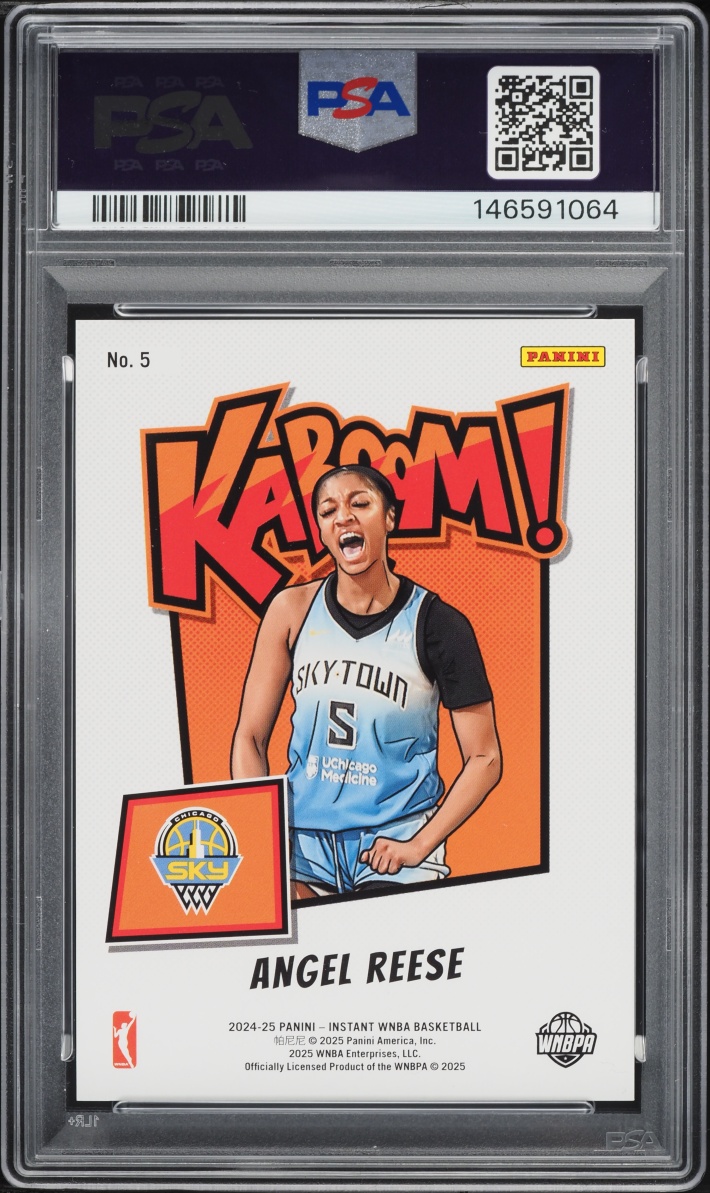 2024 Panini Royalty WNBA Kaboom! Angel Reese ROOKIE #5 PSA 8 NM-MT