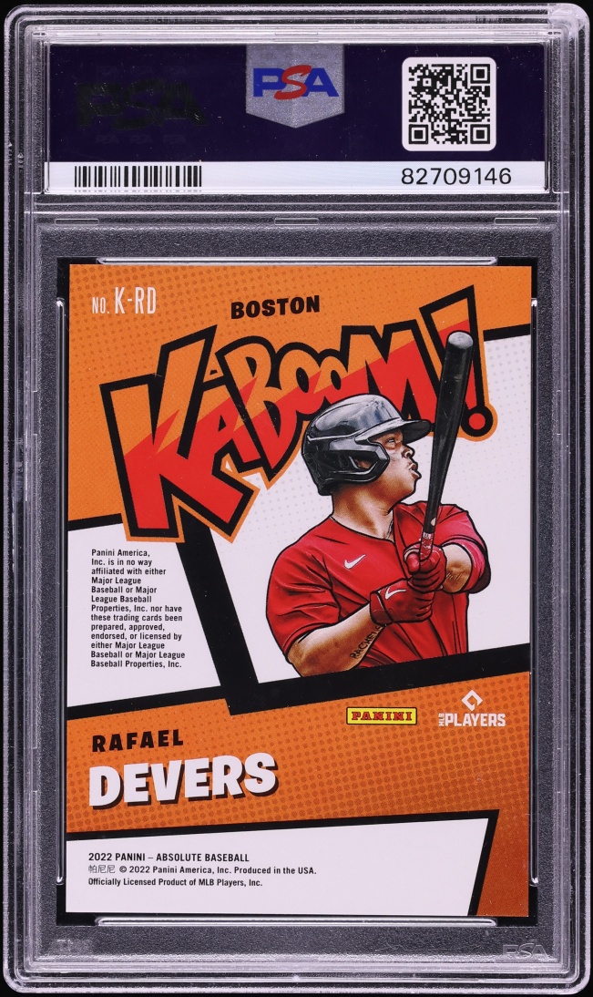 2022 Absolute Kaboom! Rafael Devers #K-RD PSA 10 GEM MINT
