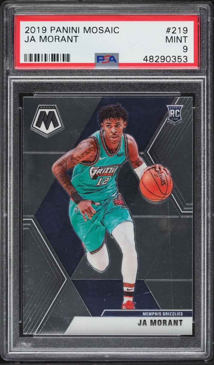 2019 Panini Mosaic Ja Morant ROOKIE #219 PSA 9 MINT