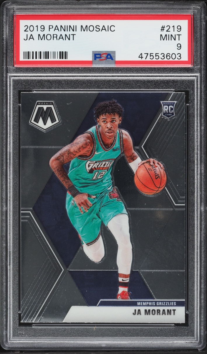 2019 Panini Mosaic Ja Morant ROOKIE #219 PSA 9 MINT