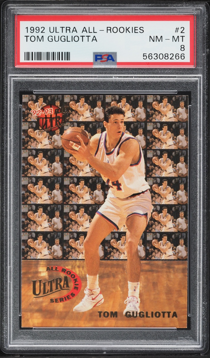 1992 Ultra All Rookies Tom Gugliotta ROOKIE #2 PSA 8 NM-MT