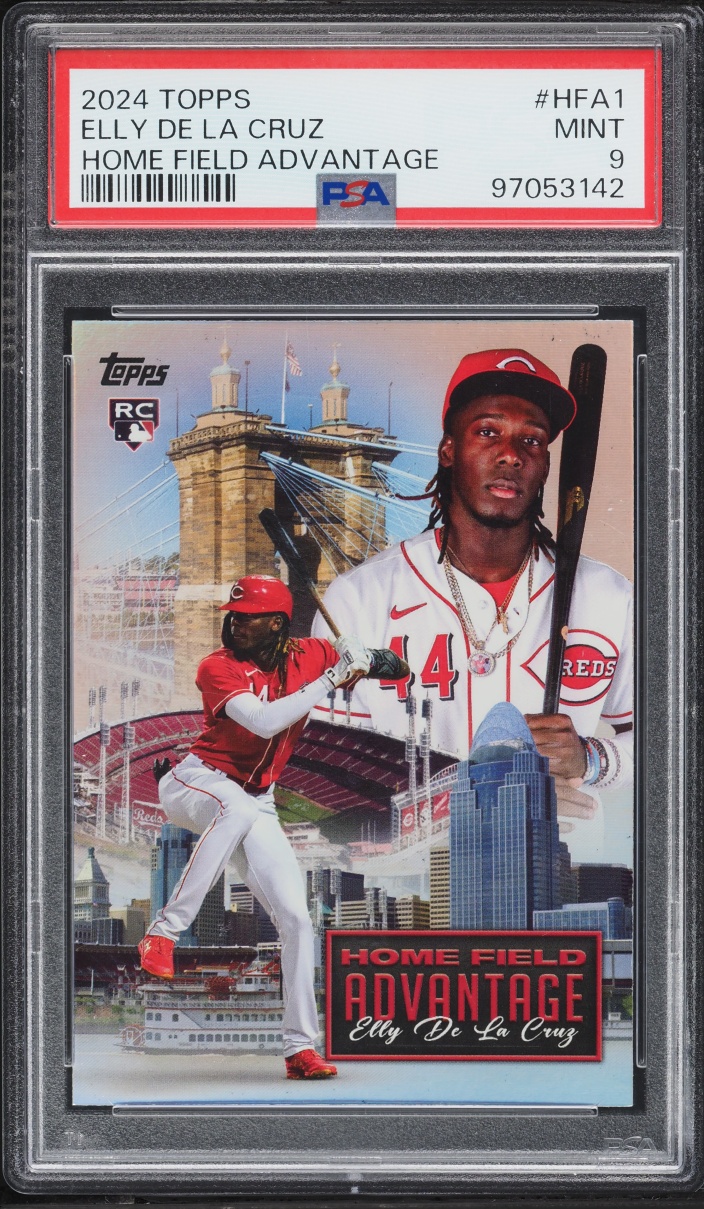 2024 Topps Home Field Advantage Elly De La Cruz ROOKIE #HFA-1 PSA 9 MINT
