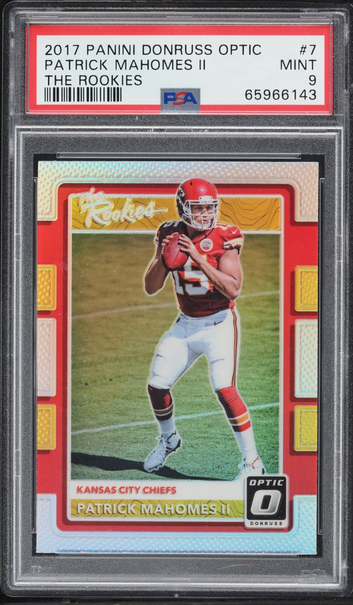 2017 Donruss Optic The Rookies Patrick Mahomes II ROOKIE #7 PSA 9 MINT