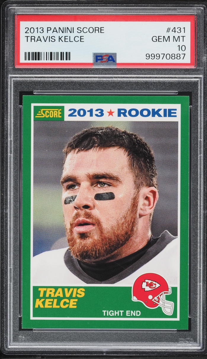 2013 Score Football Travis Kelce ROOKIE #431 PSA 10 GEM MINT