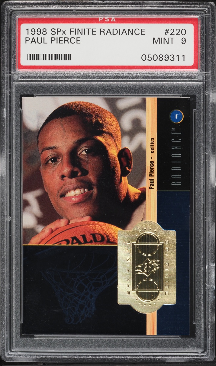 1998 SPx Finite Radiance Paul Pierce ROOKIE /1500 #220 PSA 9 MINT