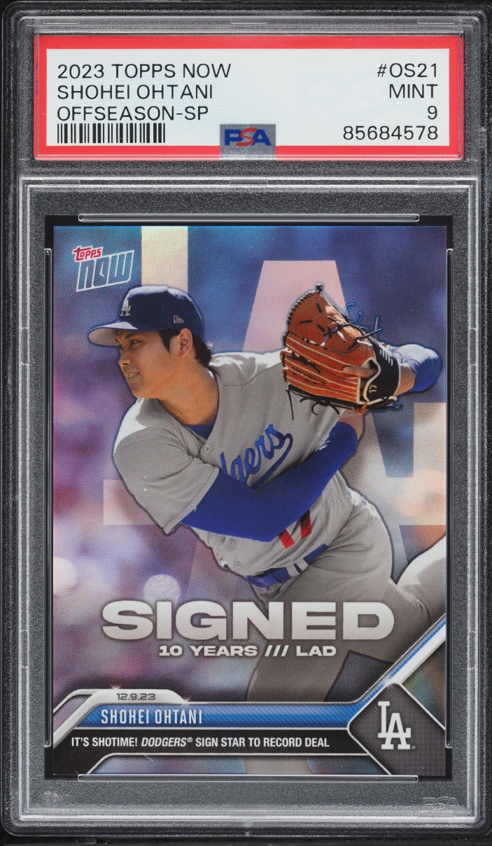2023 Topps Now Offseason Shohei Ohtani SP #OS-21 PSA 9 MINT