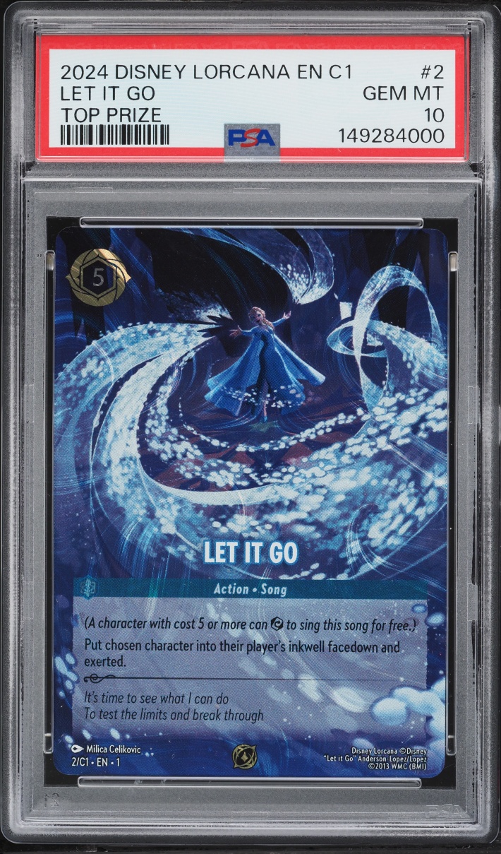 2024 Disney Lorcana Challenge Promo Top Prize Let It Go #2 PSA 10 GEM MINT