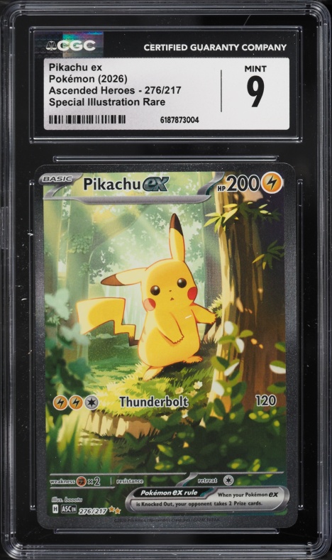 2025 Pokemon Japanese Mega Dream Ex SAR Pikachu Ex #234 CGC 10 GEM