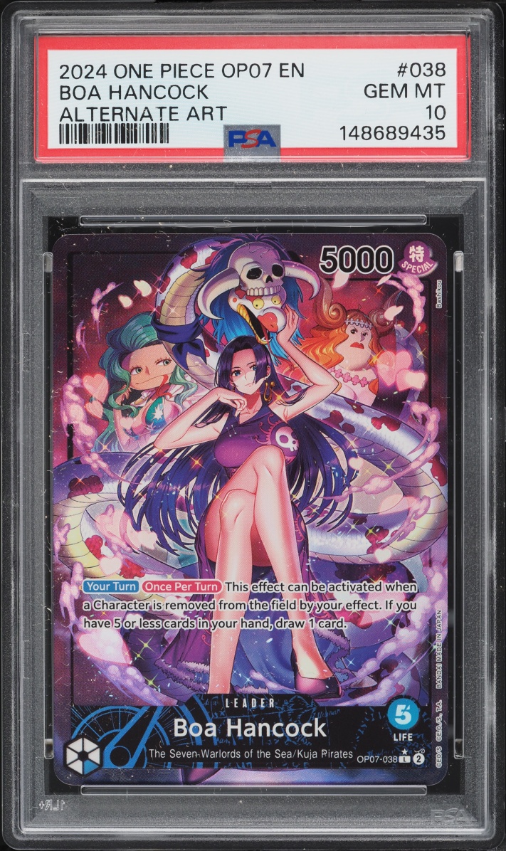 2024 One Piece 500 Years In The Future Alt Art Leader Boa Hancock #OP07-38 PSA 10 GEM MINT