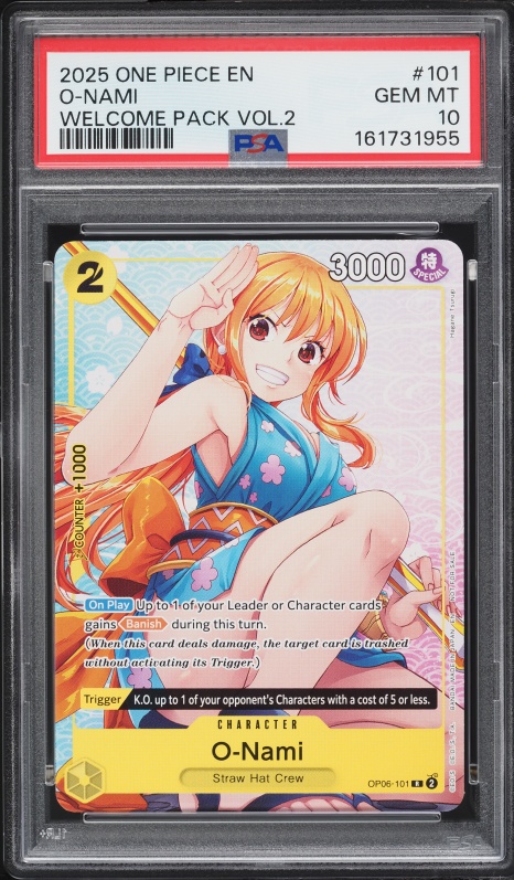ナミ JAPANESE 3RD ANNIVERSARY CGC10 054 Nami OP11-054 SEC ONE