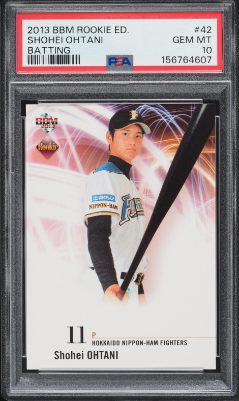 2013 Calbee All-Stars Shohei Ohtani ROOKIE #AS-22 PSA 9 MINT on
