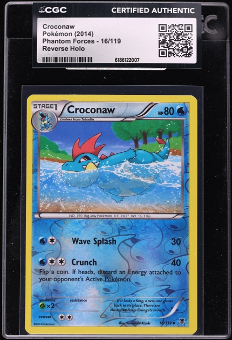 croconaw pokemon card value 040/162 / Common Card Type / HP / Stage Croconaw [1st Edition] #32 Prices