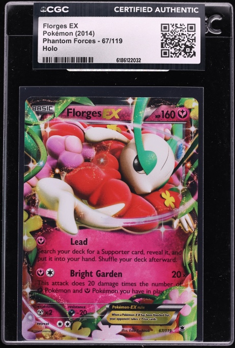 2014 Pokemon XY Phantom Forces Florges EX #67 CGC AUTH
