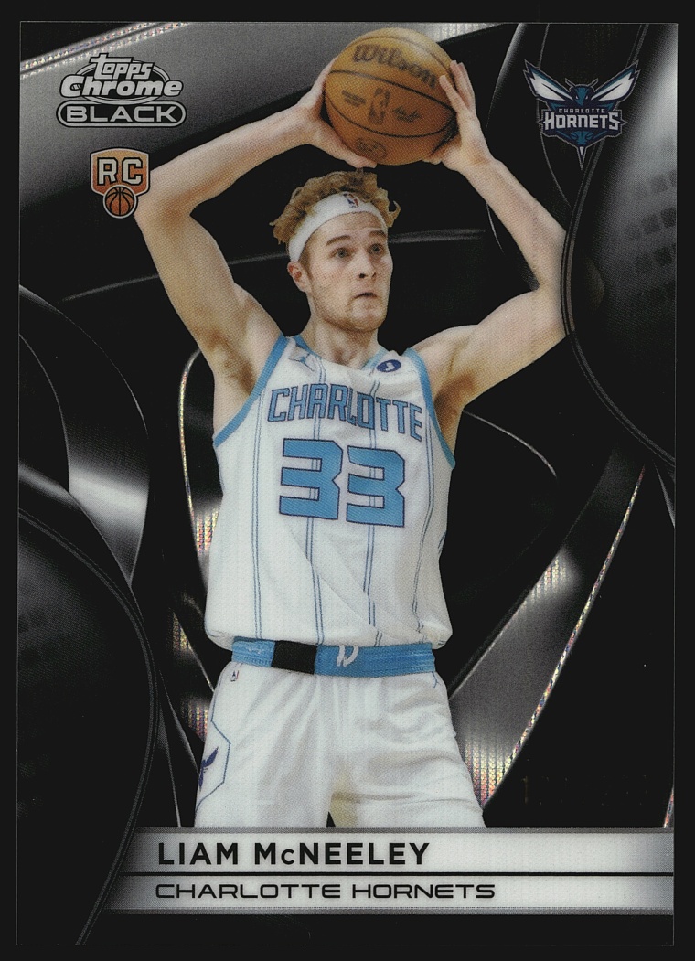 2025 Topps Chrome Black Wave Refractor Liam McNeely ROOKIE /299